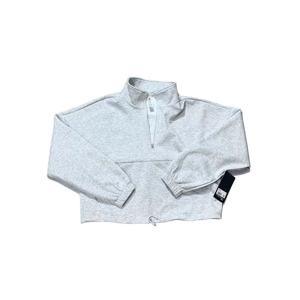 90 Degree By Reflex Scuba Nora Pullover Half-Zip Heather Light Grey Size M